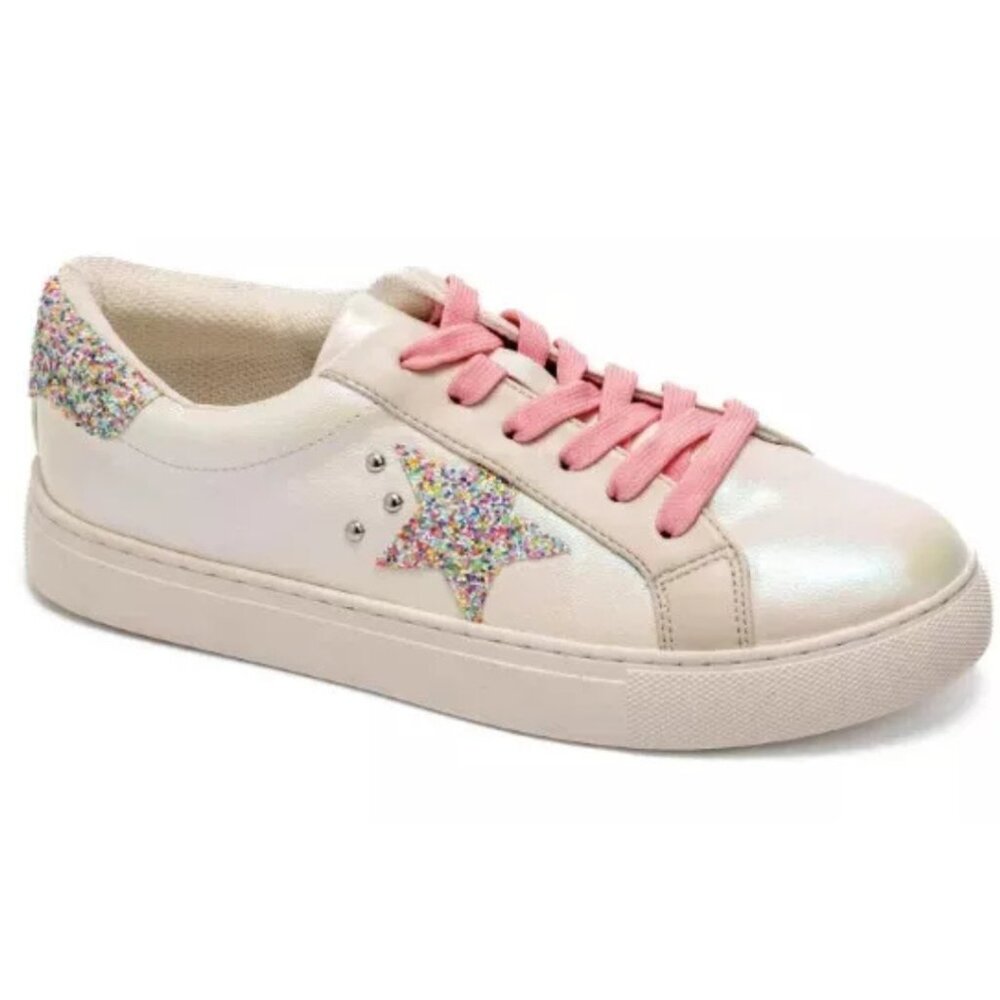 CORKYS Supernova Pearlized White Sneaker Tennis Shoe Sizes 8 NWT - Picture 1 of 11